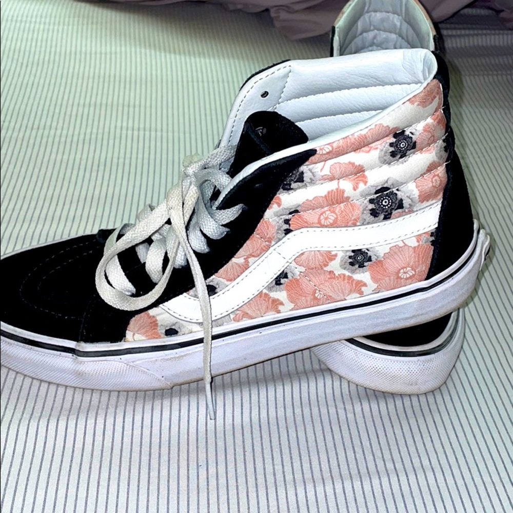 Vans floral high tops!